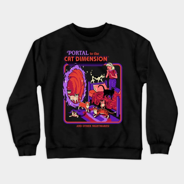 The Cat Dimension Crewneck Sweatshirt by Steven Rhodes